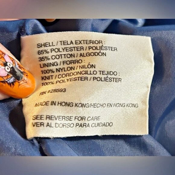 Vintage Retro 80s Mens Blue Members Only Bomber Windbreaker Jacket~XL~ - Picture 7 of 7